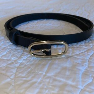 Banana Republic black leather belt, size medium
